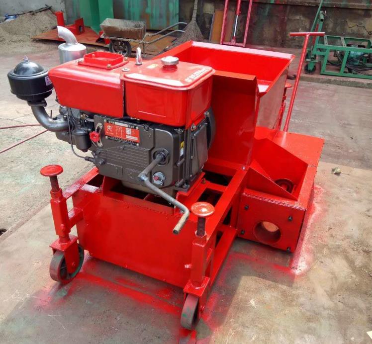 老款柴油手動式攔水帶成型機(jī)